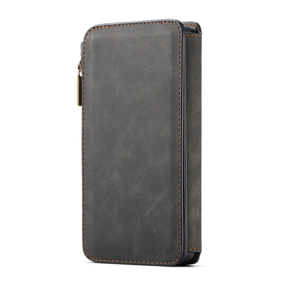 For Samsung Galaxy S22 Ultra 5G CaseMe-007 Detachable Multifunctional Leather Phone Case(Black)