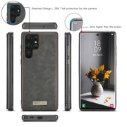For Samsung Galaxy S22 Ultra 5G CaseMe-007 Detachable Multifunctional Leather Phone Case(Black)