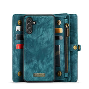 For Samsung Galaxy A13 5G CaseMe-008 Detachable Multifunctional Horizontal Flip Leather Case(Green)