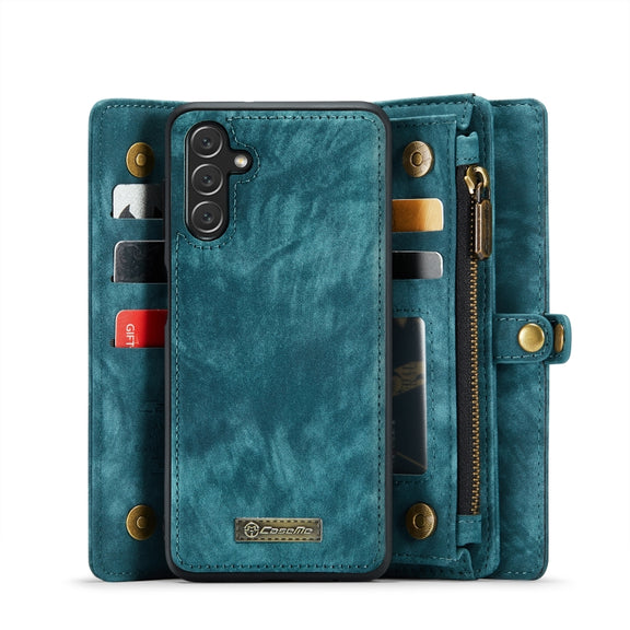 For Samsung Galaxy A13 5G CaseMe-008 Detachable Multifunctional Horizontal Flip Leather Case(Green)