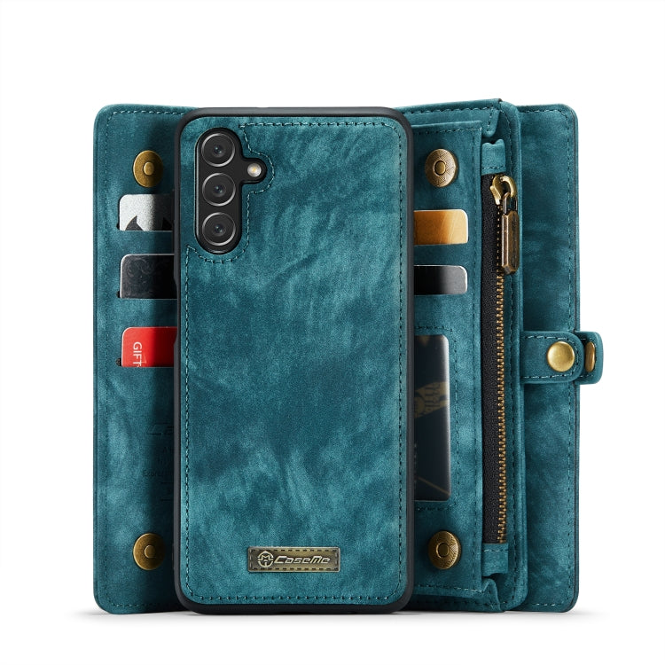 For Samsung Galaxy A13 5G CaseMe-008 Detachable Multifunctional Horizontal Flip Leather Case(Green)
