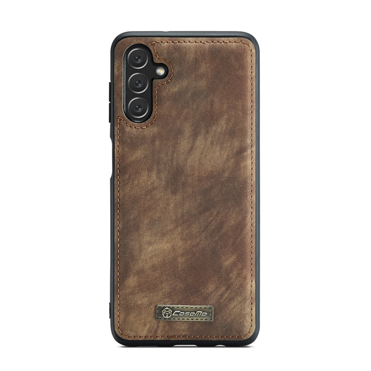 For Samsung Galaxy A13 5G CaseMe-008 Detachable Multifunctional Horizontal Flip Leather Case(Brown)