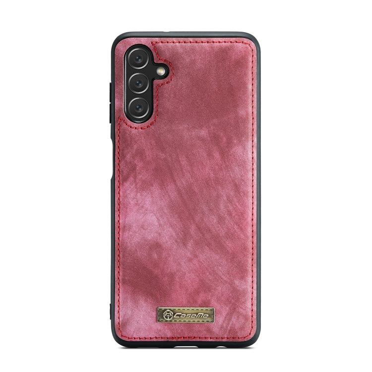 For Samsung Galaxy A13 5G CaseMe-008 Detachable Multifunctional Horizontal Flip Leather Case(Red)