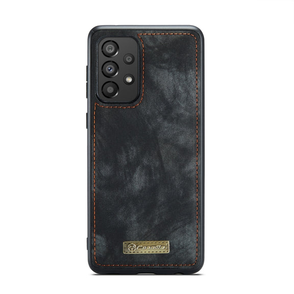 For Samsung Galaxy A33 5G CaseMe-008 Detachable Multifunctional Horizontal Flip Leather Case(Black)