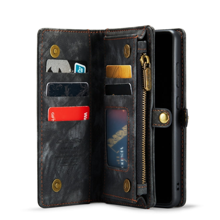 For Samsung Galaxy A33 5G CaseMe-008 Detachable Multifunctional Horizontal Flip Leather Case(Black)