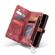 For Samsung Galaxy A33 5G CaseMe-008 Detachable Multifunctional Horizontal Flip Leather Case(Red)