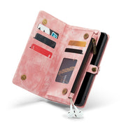 For Samsung Galaxy A33 5G CaseMe-008 Detachable Multifunctional Horizontal Flip Leather Case (Pink)