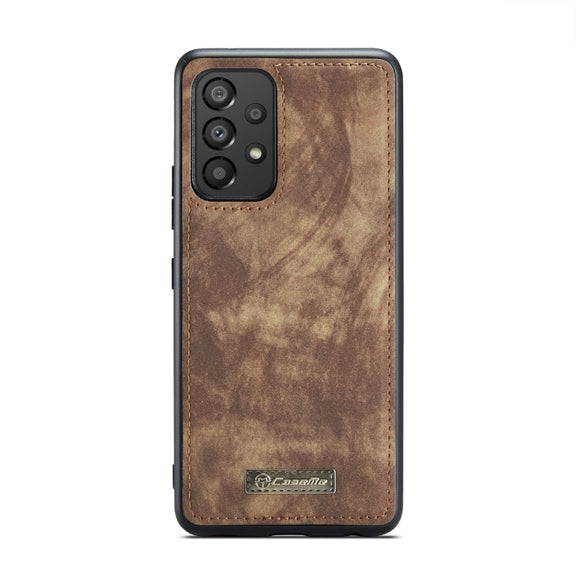 For Samsung Galaxy A53 5G CaseMe-008 Detachable Multifunctional Horizontal Flip Leather Case(Brown)
