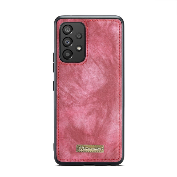 For Samsung Galaxy A53 5G CaseMe-008 Detachable Multifunctional Horizontal Flip Leather Case(Red)