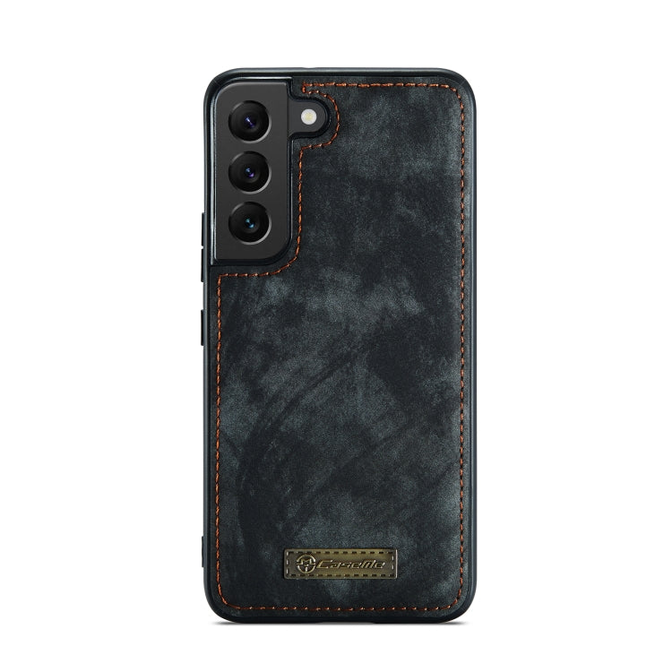 For Samsung Galaxy S22 5G CaseMe-008 Detachable Multifunctional Horizontal Flip Leather Case(Black)