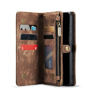 For Samsung Galaxy S22 5G CaseMe-008 Detachable Multifunctional Horizontal Flip Leather Case(Brown)