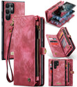 For Samsung Galaxy S22 Ultra 5G CaseMe-008 Detachable Multifunctional Horizontal Flip Leather Case(Red) - Galaxy S22 Ultra 5G Cases by CaseMe | Online Shopping South Africa | PMC Jewellery | Buy Now Pay Later Mobicred