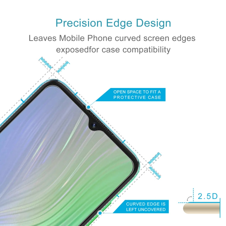 50 PCS 0.26mm 9H 2.5D Tempered Glass Film For Blackview A55
