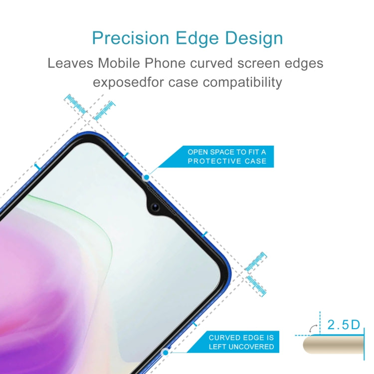 50 PCS 0.26mm 9H 2.5D Tempered Glass Film For Blackview A70 Pro