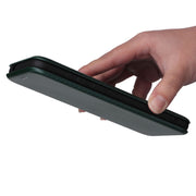For Blackview A55 Carbon Fiber Texture Horizontal Flip PU Phone Case(Green)