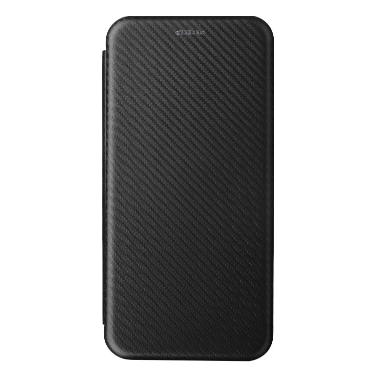 For Blackview A55 Carbon Fiber Texture Horizontal Flip PU Phone Case(Black)