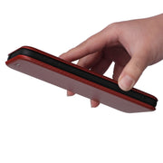For Blackview A55 Carbon Fiber Texture Horizontal Flip PU Phone Case(Brown)