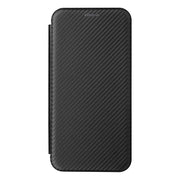 For Ulefone Note 13P Carbon Fiber Texture Horizontal Flip PU Phone Case(Black)