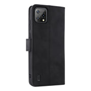 For Blackview A55 Skin Feel Magnetic Buckle Leather Phone Case(Black)