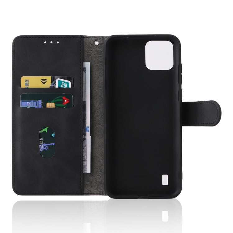 For Blackview A55 Skin Feel Magnetic Buckle Leather Phone Case(Black)