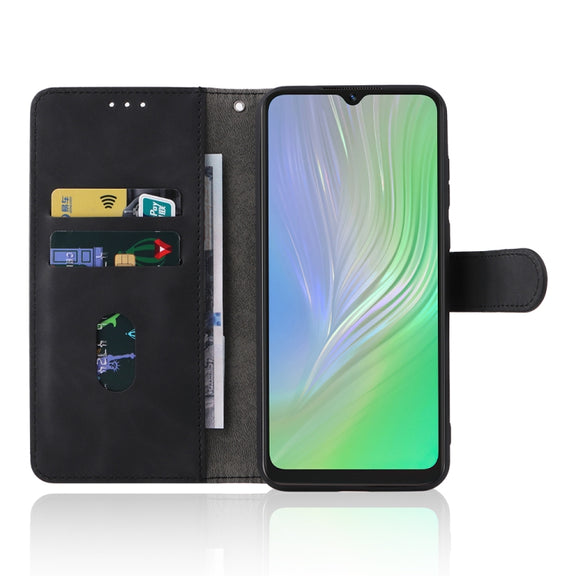 For Blackview A55 Skin Feel Magnetic Buckle Leather Phone Case(Black)