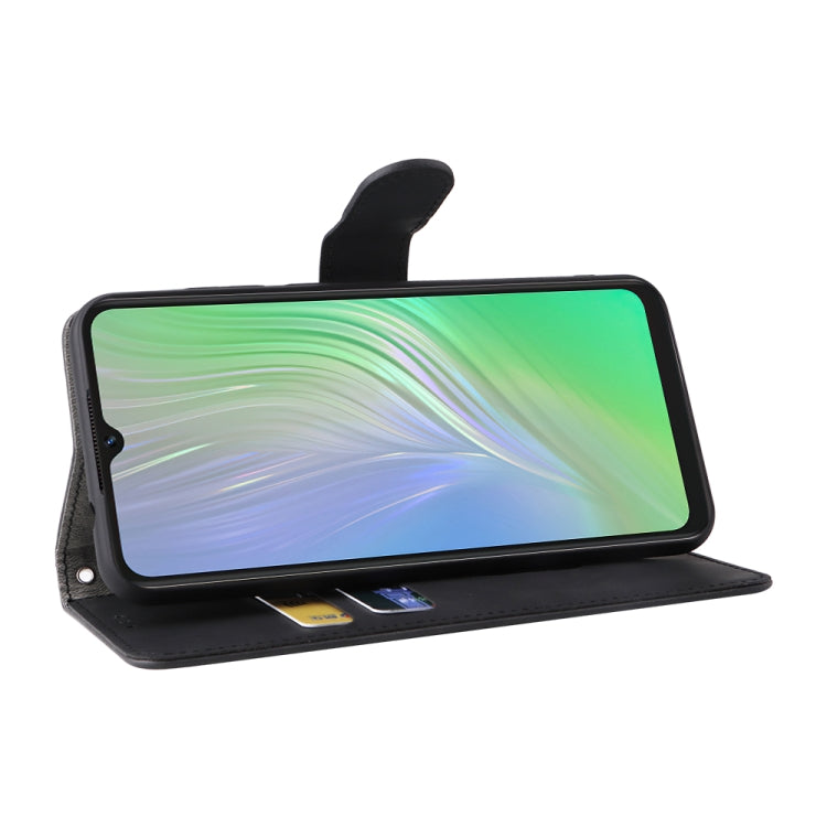 For Blackview A55 Skin Feel Magnetic Buckle Leather Phone Case(Black)