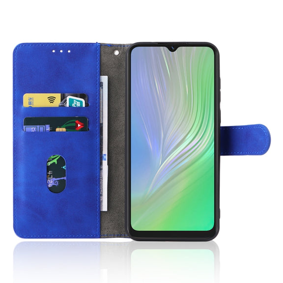 For Blackview A55 Skin Feel Magnetic Buckle Leather Phone Case(Blue)