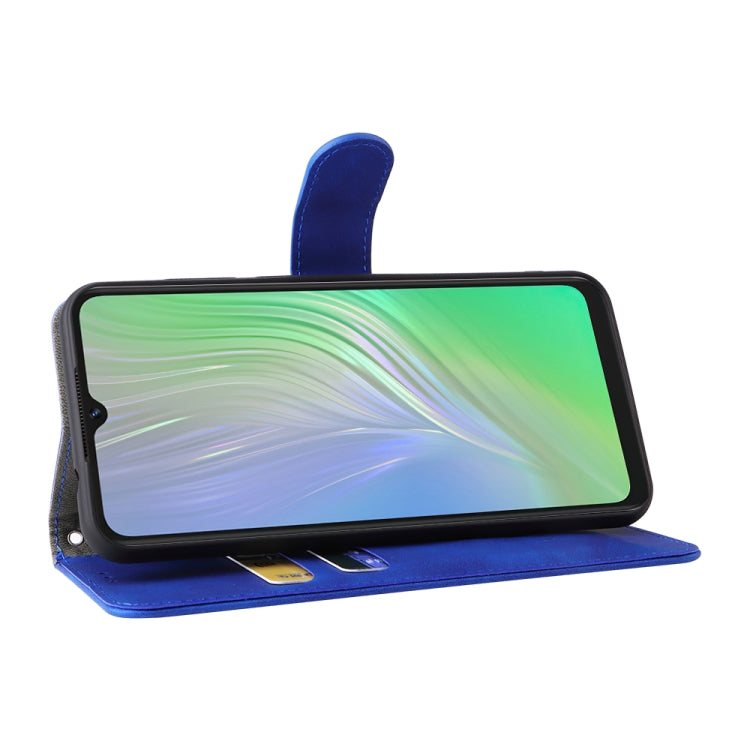 For Blackview A55 Skin Feel Magnetic Buckle Leather Phone Case(Blue)