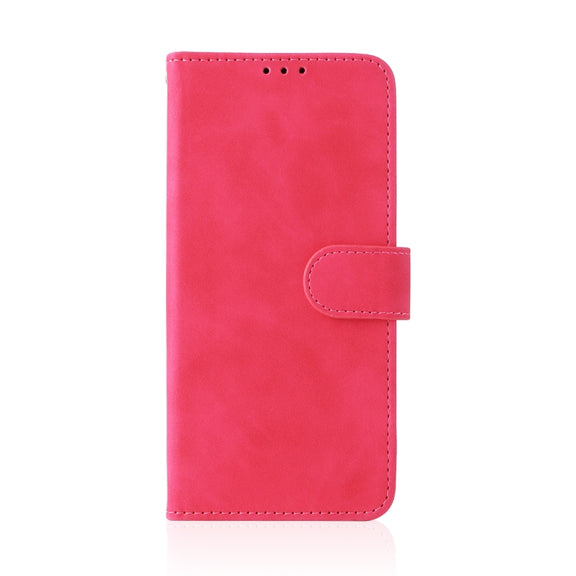 For Blackview A55 Skin Feel Magnetic Buckle Leather Phone Case(Rose Red)