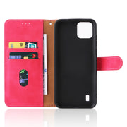 For Blackview A55 Skin Feel Magnetic Buckle Leather Phone Case(Rose Red)