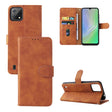 For Blackview A55 Skin Feel Magnetic Buckle Leather Phone Case(Brown) - More Brand by PMC TechLife | Online Shopping South Africa | PMC TechLife | Buy Now Pay Later Mobicred