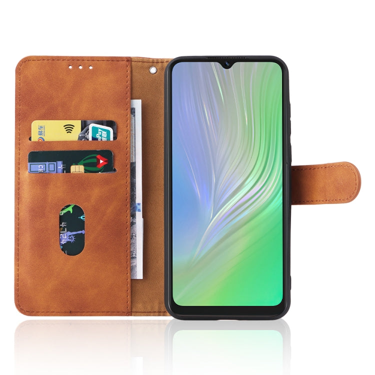 For Blackview A55 Skin Feel Magnetic Buckle Leather Phone Case(Brown)