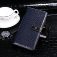 For Blackview A70 Pro idewei Crocodile Texture Leather Phone Case(Dark Blue) - More Brand by idewei | Online Shopping South Africa | PMC TechLife | Buy Now Pay Later Mobicred