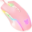 ONIKUMA CW905 RGB Lighting Wired Mouse(Pink) - free shipping - PMC TechLife - Order now!