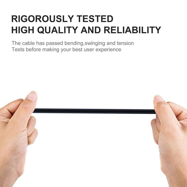 USB to Micro USB Copper Core Charging Cable, Cable Length:30cm(Black)