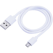 USB to Micro USB Copper Core Charging Cable, Cable Length:1m(White)