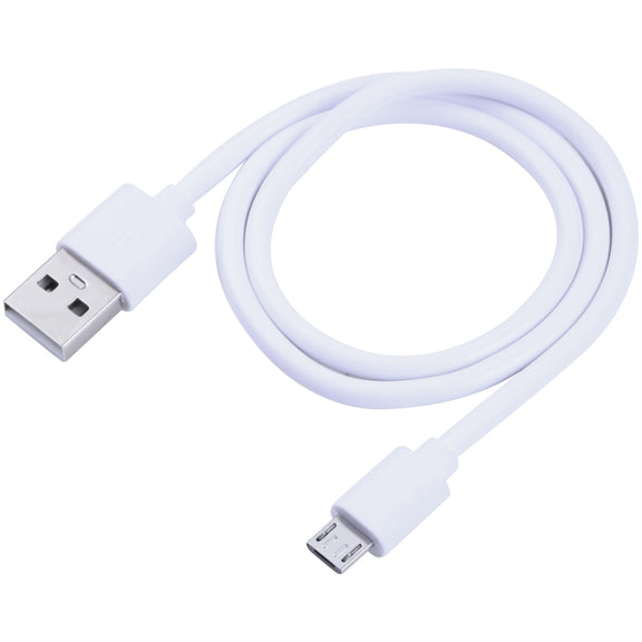 USB to Micro USB Copper Core Charging Cable, Cable Length:1m(White)