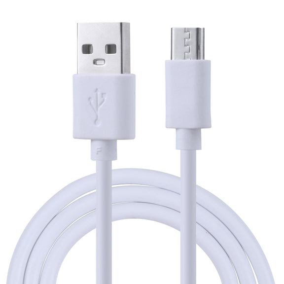 USB to Micro USB Copper Core Charging Cable, Cable Length:1m(White)