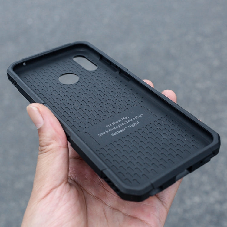 For Honor Play FATBEAR Armor Shockproof Cooling Phone Case(Black)