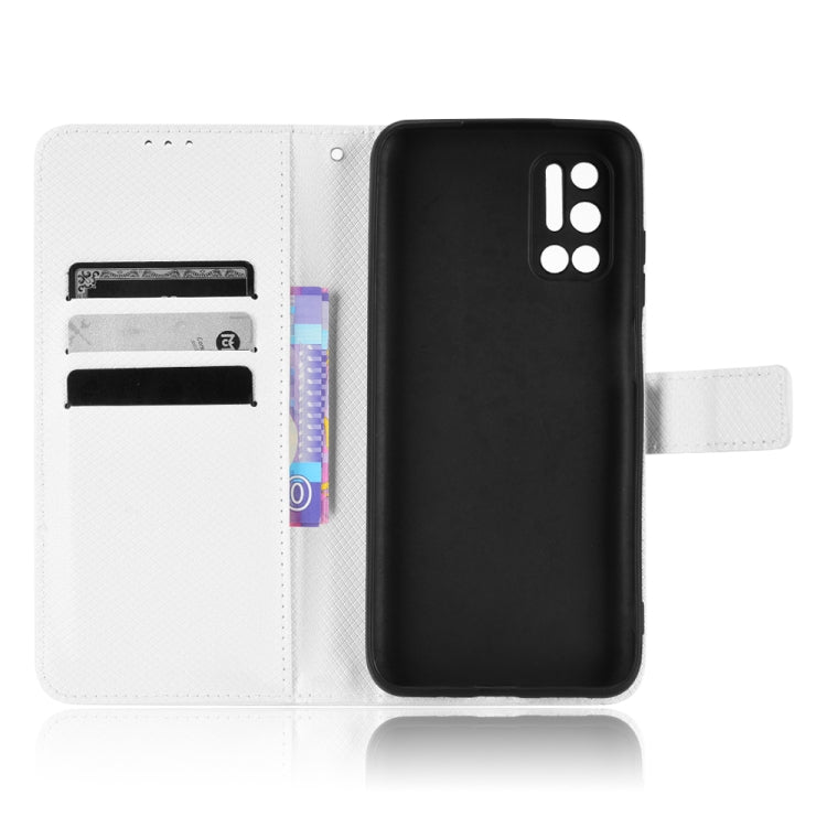 For DOOGEE N40 Pro Diamond Texture Leather Phone Case(White)