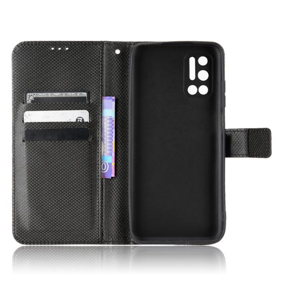 For DOOGEE N40 Pro Diamond Texture Leather Phone Case(Black)