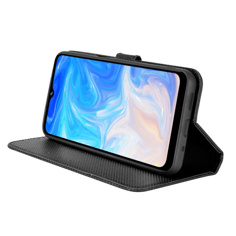 For DOOGEE N40 Pro Diamond Texture Leather Phone Case(Black)