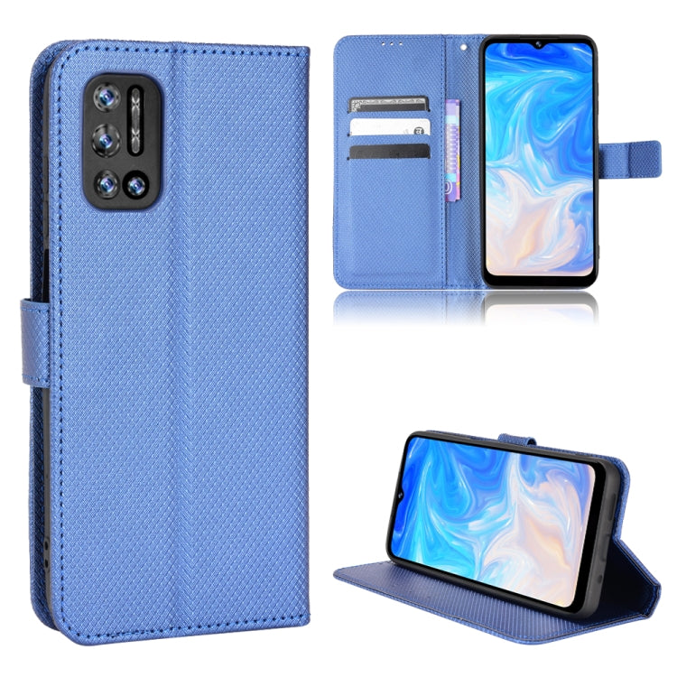 For DOOGEE N40 Pro Diamond Texture Leather Phone Case(Blue)
