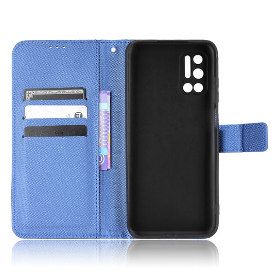 For DOOGEE N40 Pro Diamond Texture Leather Phone Case(Blue)
