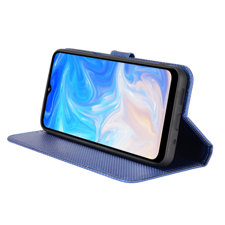 For DOOGEE N40 Pro Diamond Texture Leather Phone Case(Blue)