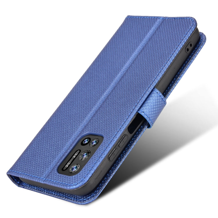 For DOOGEE N40 Pro Diamond Texture Leather Phone Case(Blue)