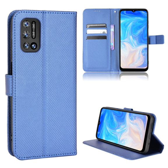 For DOOGEE N40 Pro Diamond Texture Leather Phone Case(Blue)