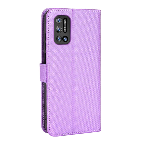 For DOOGEE N40 Pro Diamond Texture Leather Phone Case(Purple)
