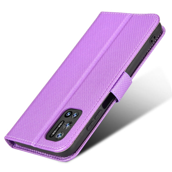 For DOOGEE N40 Pro Diamond Texture Leather Phone Case(Purple)