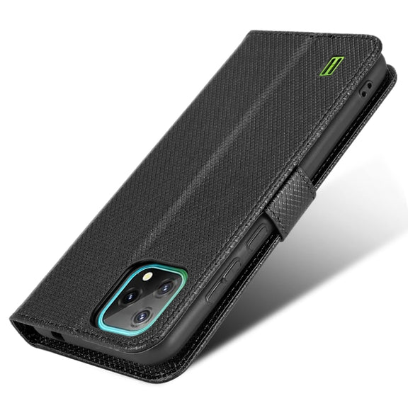 For Blackview A55 Diamond Texture Leather Phone Case(Black)